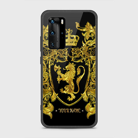 Huawei P40 Pro Cover- Gold Series - HQ Ultra Shine Premium Infinity Glass Soft Silicon Borders Case