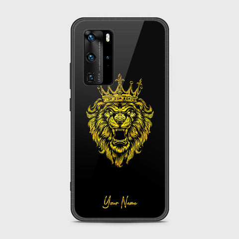 Huawei P40 Pro Cover- Gold Series - HQ Ultra Shine Premium Infinity Glass Soft Silicon Borders Case