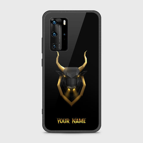 Huawei P40 Pro Cover- Gold Series - HQ Ultra Shine Premium Infinity Glass Soft Silicon Borders Case