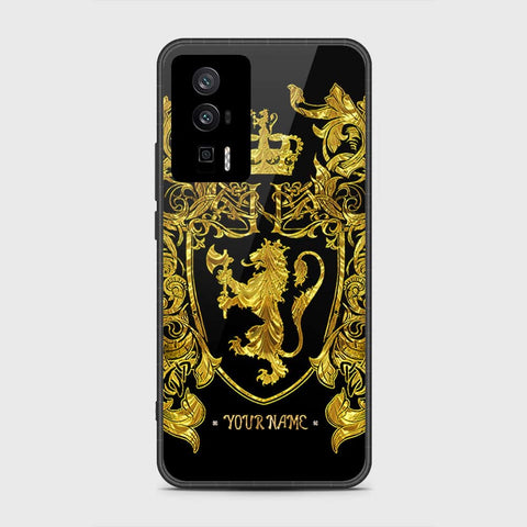 Xiaomi Poco F5 Pro Cover- Gold Series - HQ Ultra Shine Premium Infinity Glass Soft Silicon Borders Case