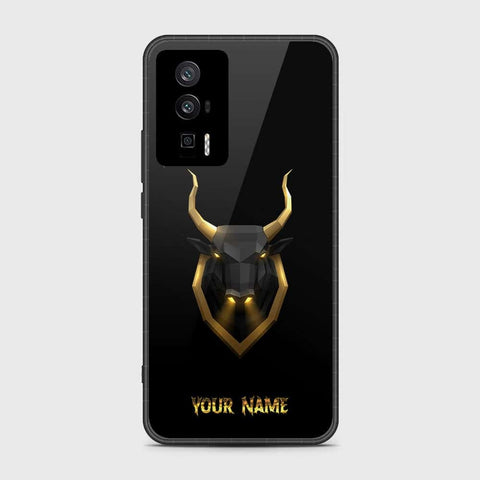 Xiaomi Redmi K60 Cover- Gold Series - HQ Ultra Shine Premium Infinity Glass Soft Silicon Borders Case