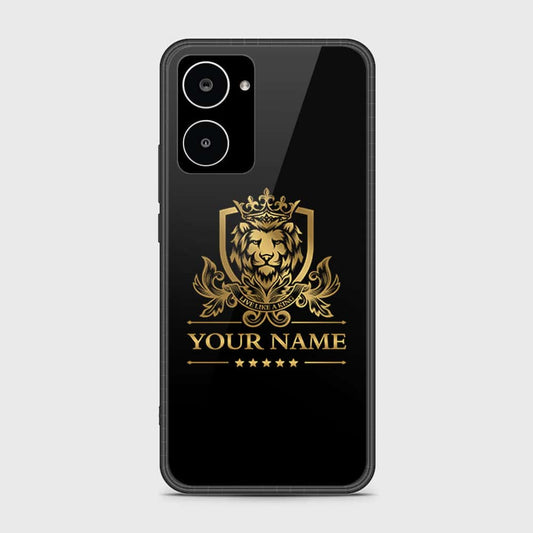 Realme 10 4G Cover- Gold Series - HQ Ultra Shine Premium Infinity Glass Soft Silicon Borders Case