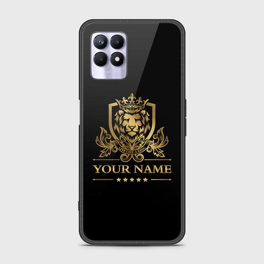 Realme 8i Cover - Gold Series - HQ Ultra Shine Premium Infinity Glass Soft Silicon Borders Case