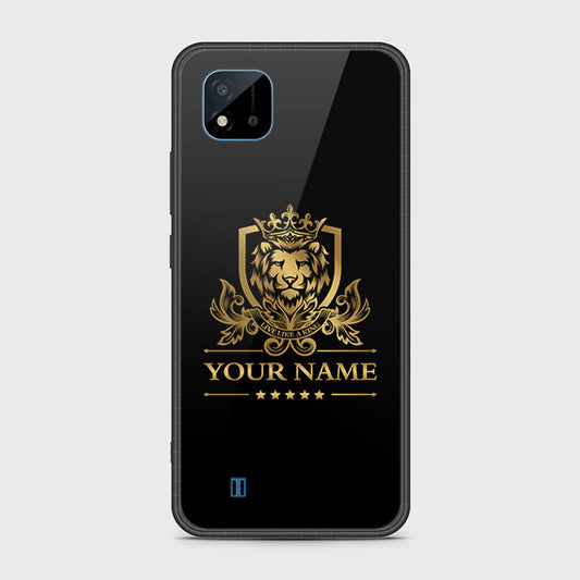 Realme C11 2021 Cover- Gold Series - HQ Ultra Shine Premium Infinity Glass Soft Silicon Borders Case