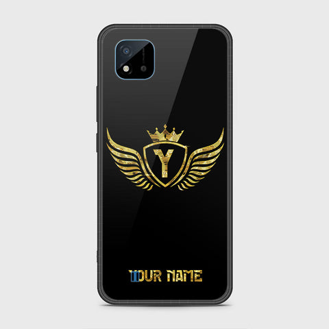 Realme Narzo 50i Cover- Gold Series - HQ Ultra Shine Premium Infinity Glass Soft Silicon Borders Case