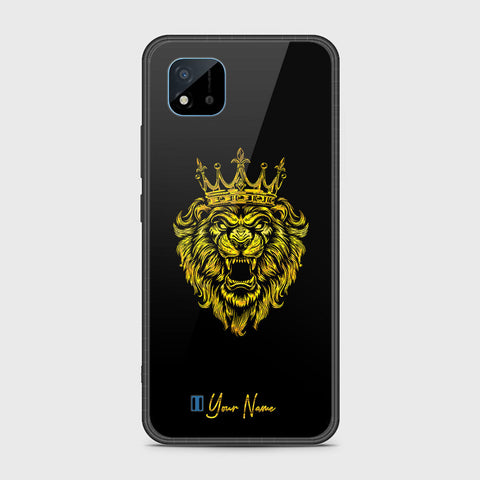 Realme Narzo 50i Cover- Gold Series - HQ Ultra Shine Premium Infinity Glass Soft Silicon Borders Case