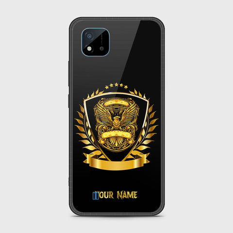 Realme C11 2021 Cover- Gold Series - HQ Ultra Shine Premium Infinity Glass Soft Silicon Borders Case