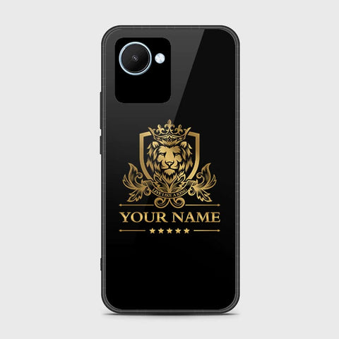 Realme C30s Cover- Gold Series - HQ Ultra Shine Premium Infinity Glass Soft Silicon Borders Case