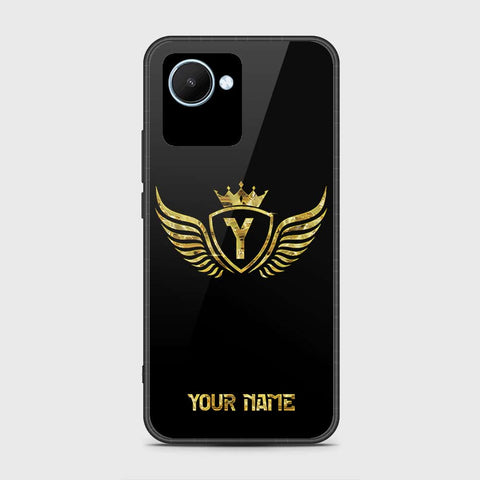 Realme C30 Cover- Gold Series - HQ Ultra Shine Premium Infinity Glass Soft Silicon Borders Case