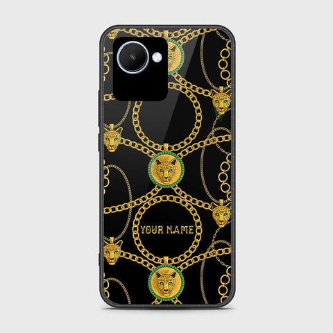 Realme C30s Cover- Gold Series - HQ Ultra Shine Premium Infinity Glass Soft Silicon Borders Case