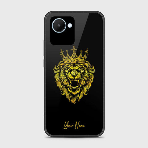 Realme C30s Cover- Gold Series - HQ Ultra Shine Premium Infinity Glass Soft Silicon Borders Case