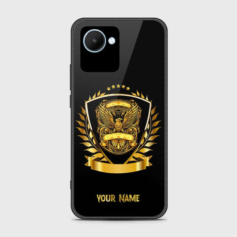 Realme C30s Cover- Gold Series - HQ Ultra Shine Premium Infinity Glass Soft Silicon Borders Case