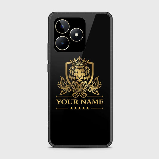 Realme Narzo N53 Cover- Gold Series - HQ Ultra Shine Premium Infinity Glass Soft Silicon Borders Case