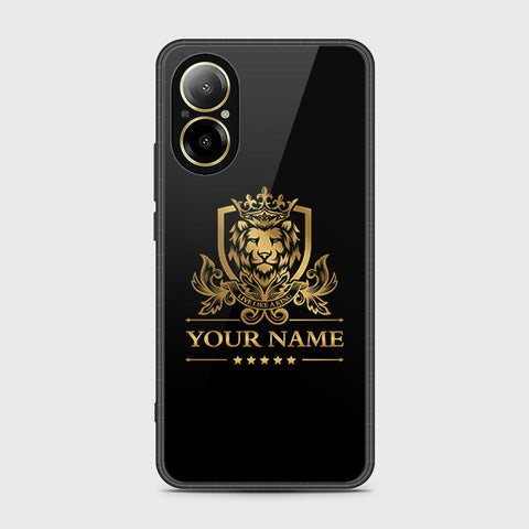 Realme C67 4G Cover- Gold Series - HQ Ultra Shine Premium Infinity Glass Soft Silicon Borders Case