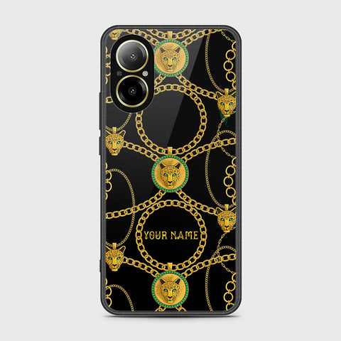 Realme C67 4G Cover- Gold Series - HQ Ultra Shine Premium Infinity Glass Soft Silicon Borders Case