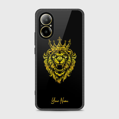Realme C67 4G Cover- Gold Series - HQ Ultra Shine Premium Infinity Glass Soft Silicon Borders Case