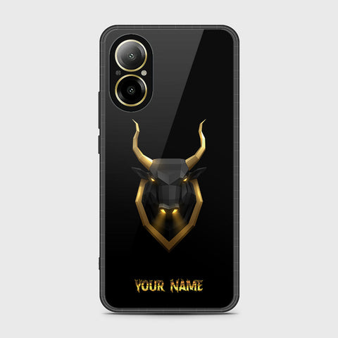 Realme C67 4G Cover- Gold Series - HQ Ultra Shine Premium Infinity Glass Soft Silicon Borders Case