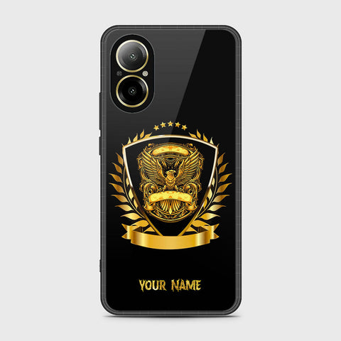 Realme C67 4G Cover- Gold Series - HQ Ultra Shine Premium Infinity Glass Soft Silicon Borders Case