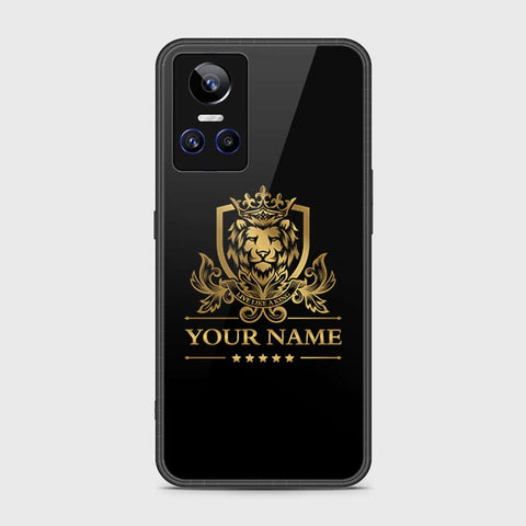 Realme GT Neo 3 Cover- Gold Series - HQ Ultra Shine Premium Infinity Glass Soft Silicon Borders Case