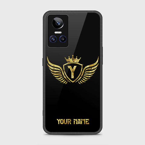 Realme GT Neo 3 Cover- Gold Series - HQ Ultra Shine Premium Infinity Glass Soft Silicon Borders Case