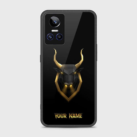 Realme GT Neo 3 Cover- Gold Series - HQ Ultra Shine Premium Infinity Glass Soft Silicon Borders Case