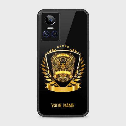 Realme GT Neo 3 Cover- Gold Series - HQ Ultra Shine Premium Infinity Glass Soft Silicon Borders Case