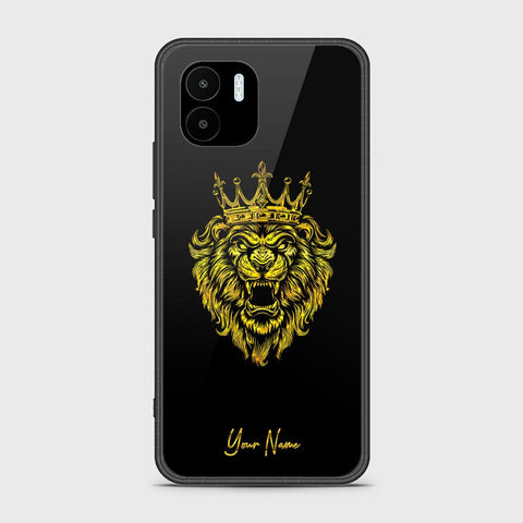 Xiaomi Redmi A1 Cover - Gold Series - HQ Ultra Shine Premium Infinity Glass Soft Silicon Borders Case