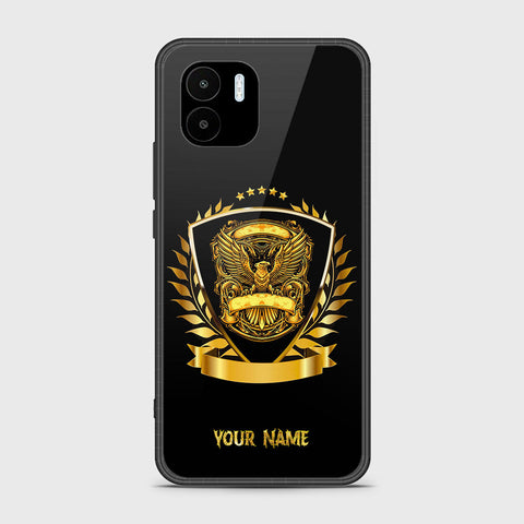 Xiaomi Redmi A2 2023 Cover - Gold Series - HQ Ultra Shine Premium Infinity Glass Soft Silicon Borders Case