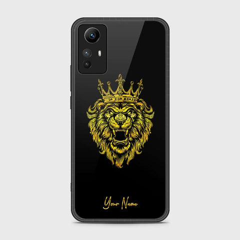 Xiaomi Redmi Note 12S Cover- Gold Series - HQ Ultra Shine Premium Infinity Glass Soft Silicon Borders Case