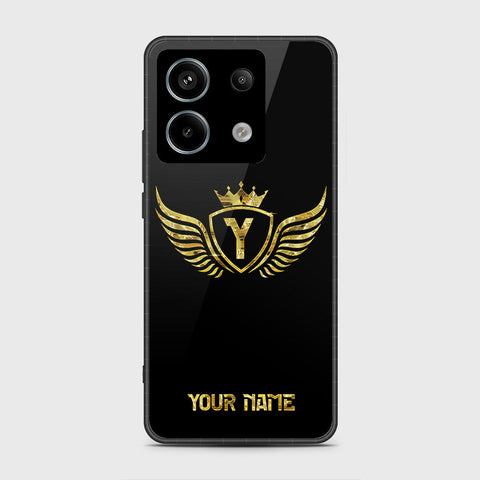 Xiaomi Redmi Note 13 Cover- Gold Series - HQ Ultra Shine Premium Infinity Glass Soft Silicon Borders Case