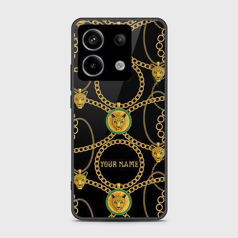 Xiaomi Redmi Note 13 Pro 4G Cover - Gold Series - HQ Ultra Shine Premium Infinity Glass Soft Silicon Borders Case