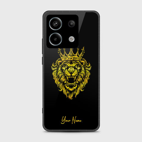 Xiaomi Redmi Note 13 Cover- Gold Series - HQ Ultra Shine Premium Infinity Glass Soft Silicon Borders Case