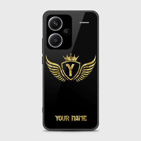 Xiaomi Redmi Note 13 Pro Plus 5G Cover- Gold Series - HQ Ultra Shine Premium Infinity Glass Soft Silicon Borders Case