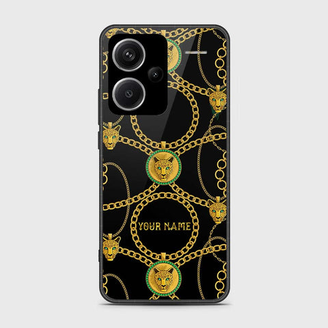 Xiaomi Redmi Note 13 Pro Plus 5G Cover- Gold Series - HQ Ultra Shine Premium Infinity Glass Soft Silicon Borders Case