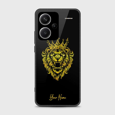 Xiaomi Redmi Note 13 Pro Plus 5G Cover- Gold Series - HQ Ultra Shine Premium Infinity Glass Soft Silicon Borders Case