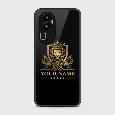 Oppo Reno 10 Pro Plus Cover- Gold Series - HQ Ultra Shine Premium Infinity Glass Soft Silicon Borders Case