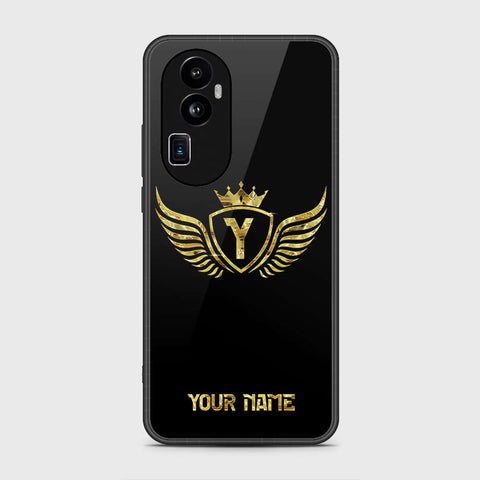 Oppo Reno 10 Pro Plus Cover- Gold Series - HQ Ultra Shine Premium Infinity Glass Soft Silicon Borders Case