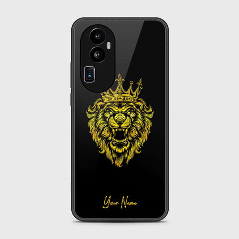 Oppo Reno 10 Pro Plus Cover- Gold Series - HQ Ultra Shine Premium Infinity Glass Soft Silicon Borders Case