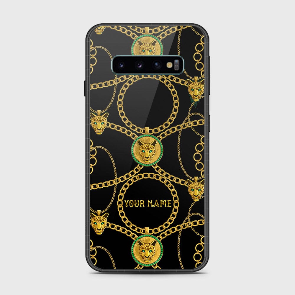 Samsung Galaxy S10 5G Cover- Gold Series - HQ Ultra Shine Premium Infinity Glass Soft Silicon Borders Case