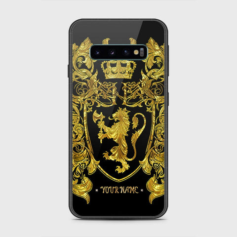 Samsung Galaxy S10 5G Cover- Gold Series - HQ Ultra Shine Premium Infinity Glass Soft Silicon Borders Case