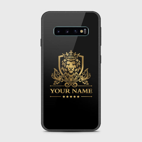 Samsung Galaxy S10 5G Cover- Gold Series - HQ Ultra Shine Premium Infinity Glass Soft Silicon Borders Case