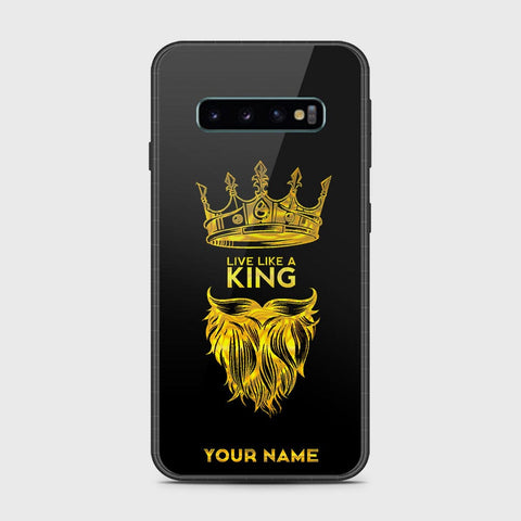 Samsung Galaxy S10 5G Cover- Gold Series - HQ Ultra Shine Premium Infinity Glass Soft Silicon Borders Case