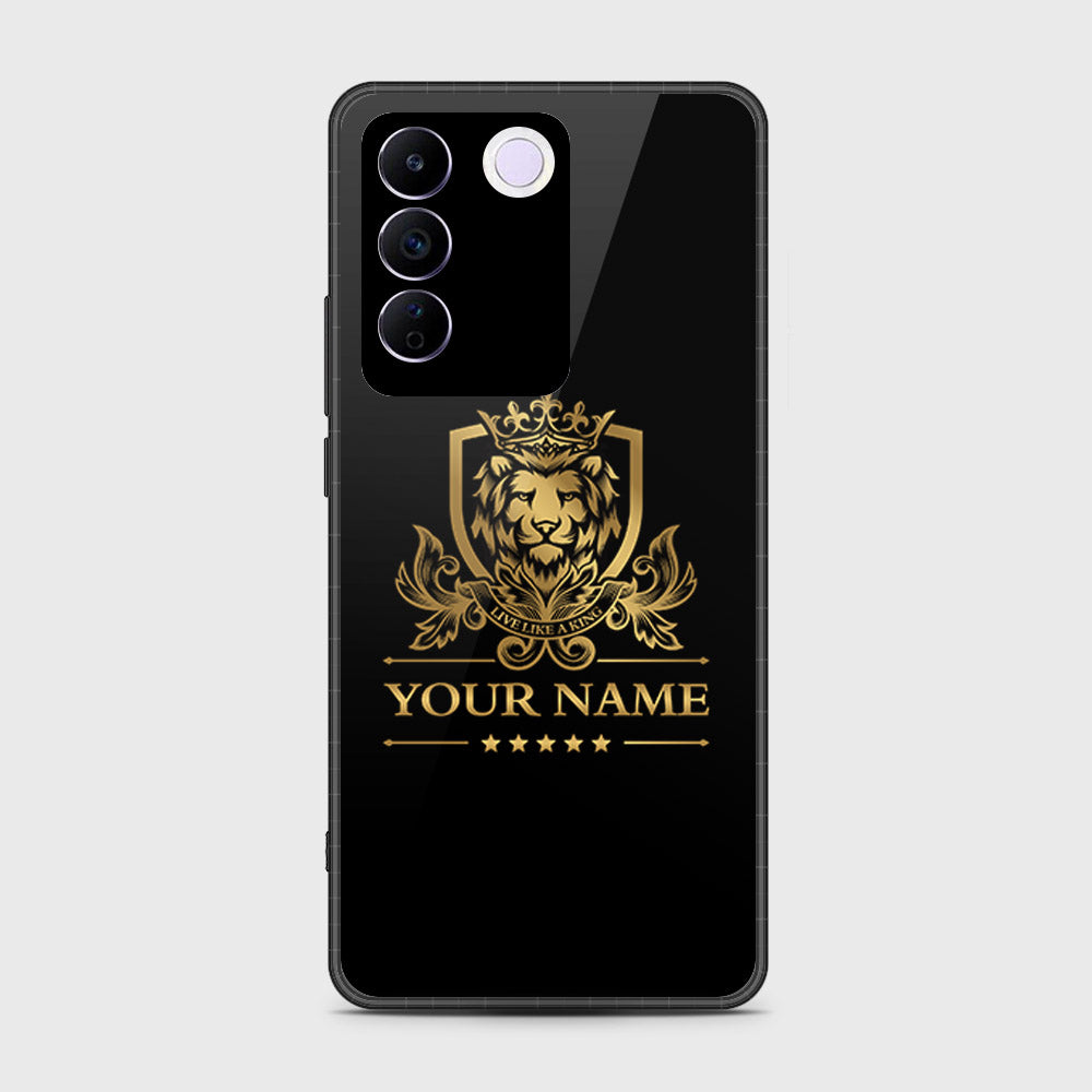 Vivo S16e Cover- Gold Series - HQ Ultra Shine Premium Infinity Glass Soft Silicon Borders Case