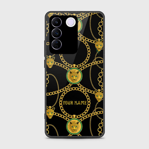 Vivo S16e Cover- Gold Series - HQ Ultra Shine Premium Infinity Glass Soft Silicon Borders Case