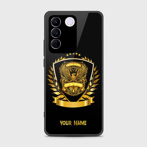 Vivo S16e Cover- Gold Series - HQ Ultra Shine Premium Infinity Glass Soft Silicon Borders Case