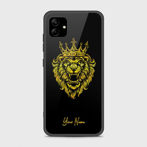 Samsung Galaxy A04 Cover- Gold Series - HQ Ultra Shine Premium Infinity Glass Soft Silicon Borders Case