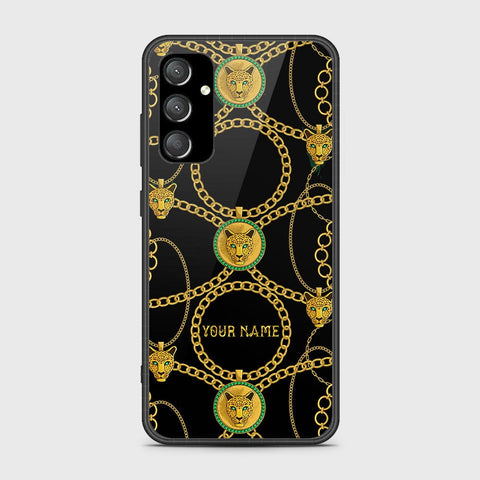 Samsung Galaxy A34 5G Cover- Gold Series - HQ Ultra Shine Premium Infinity Glass Soft Silicon Borders Case