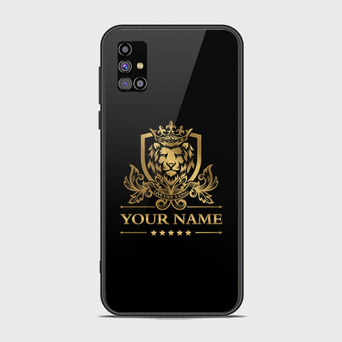 Samsung Galaxy M31s Cover - Gold Series - HQ Ultra Shine Premium Infinity Glass Soft Silicon Borders Case