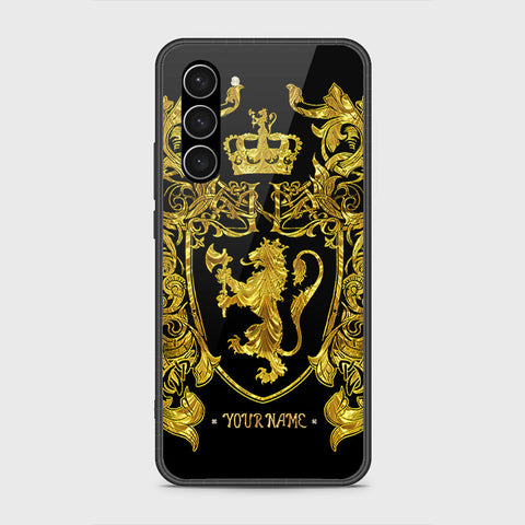 Samsung Galaxy S23 5G Cover- Gold Series - HQ Ultra Shine Premium Infinity Glass Soft Silicon Borders Case