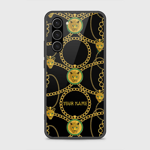 Samsung Galaxy S23 5G Cover- Gold Series - HQ Ultra Shine Premium Infinity Glass Soft Silicon Borders Case